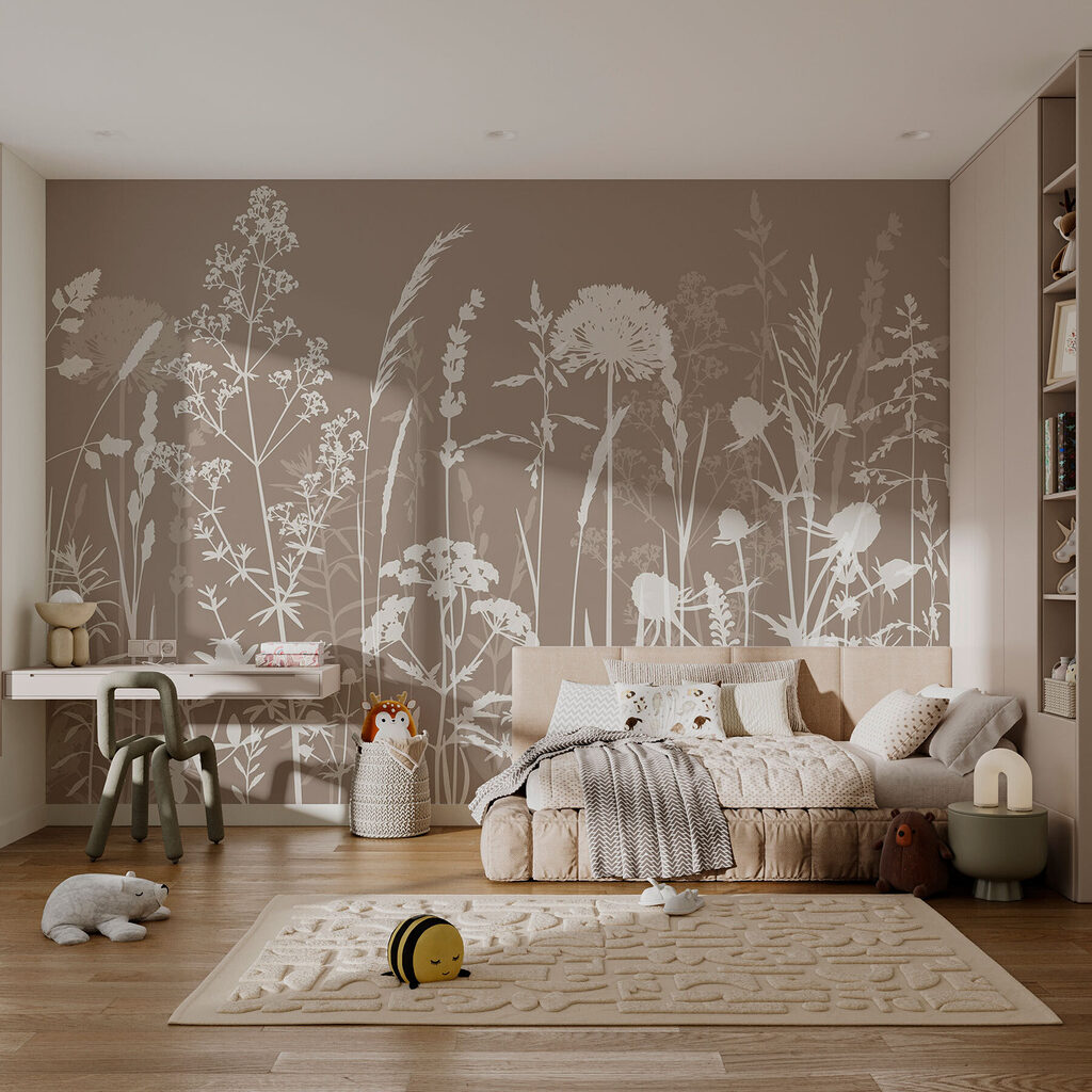 Prairie blanche finement dessinée — intérieur 2