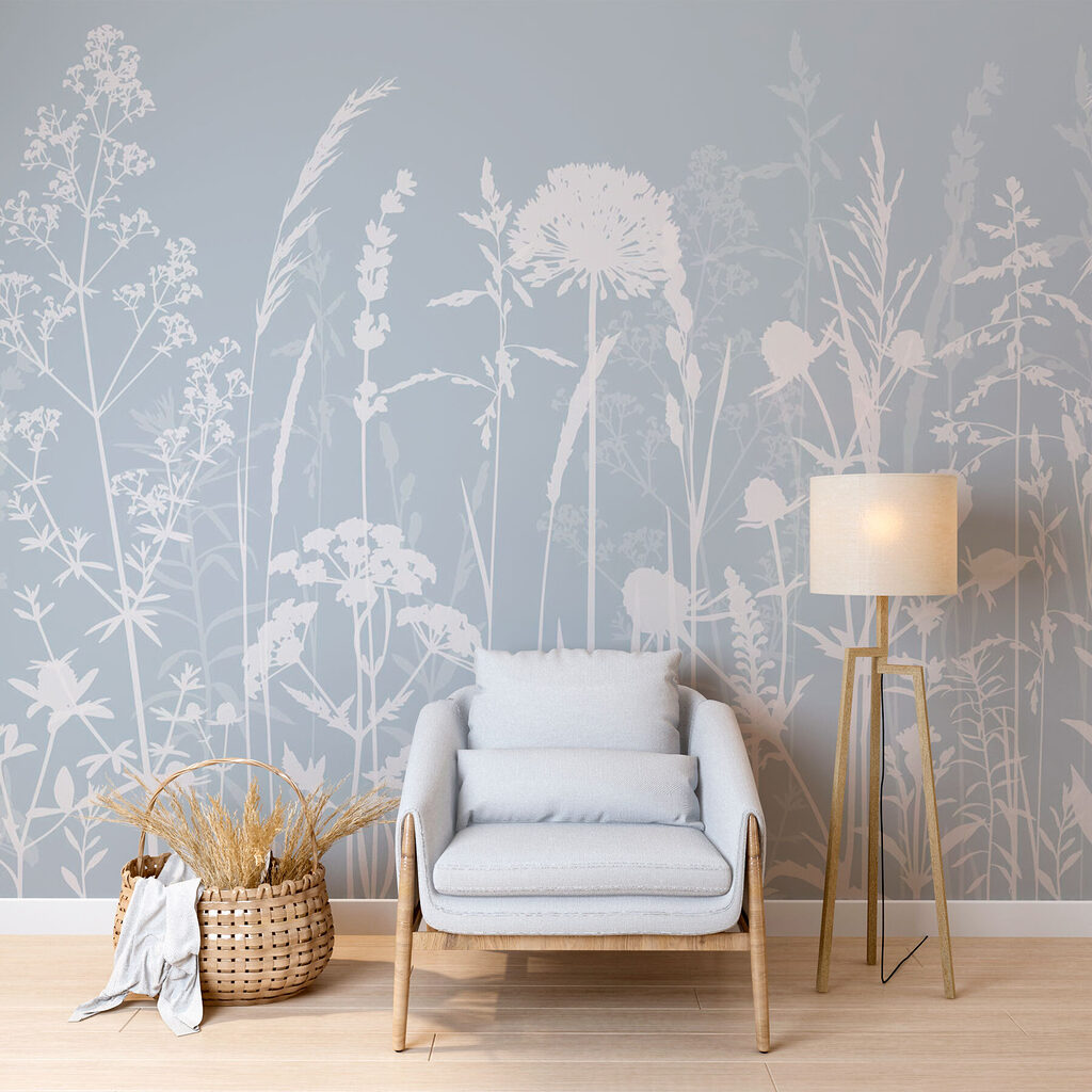 Prairie blanche finement dessinée — intérieur 1