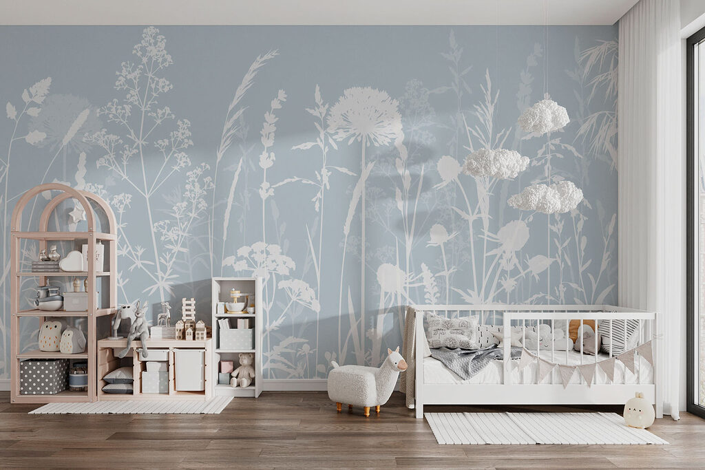 Prairie blanche finement dessinée — intérieur 2