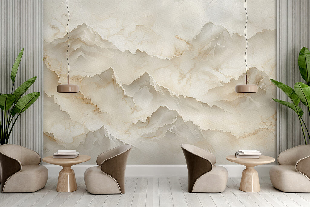 Montagnes en strates claires — intérieur 3