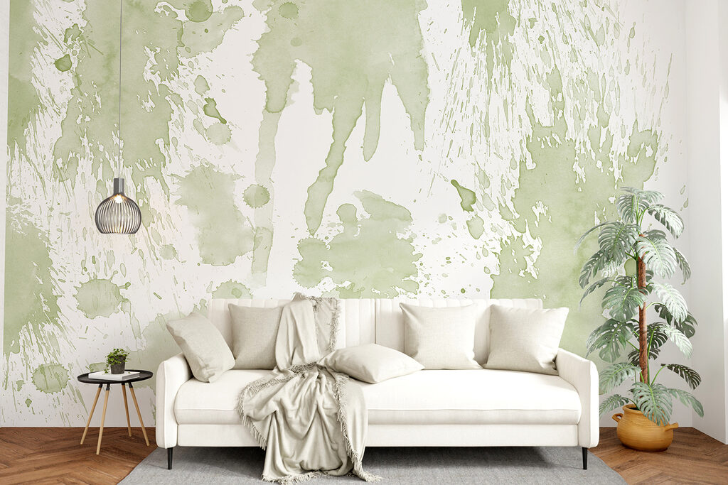 Taches d’aquarelle vertes — intérieur 1