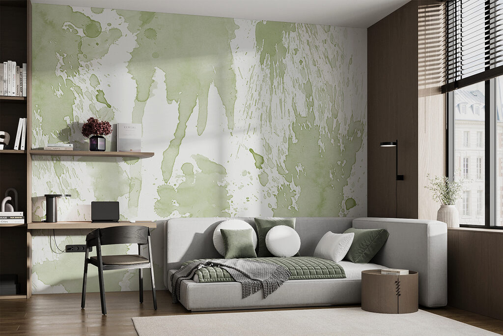 Taches d’aquarelle vertes — intérieur 2