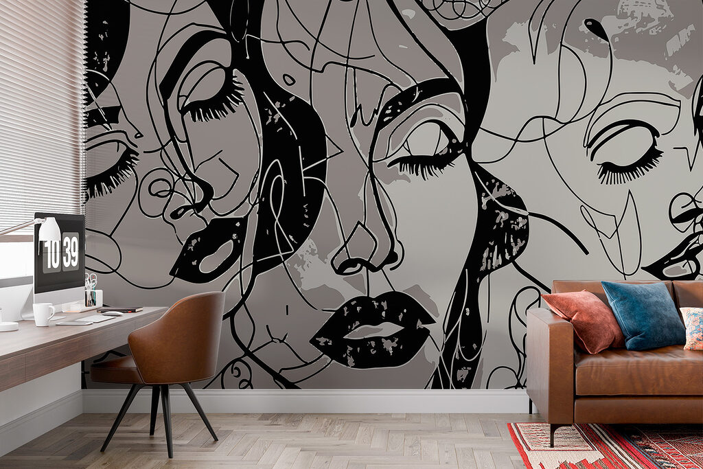 Grands yeux et lèvres — intérieur 2