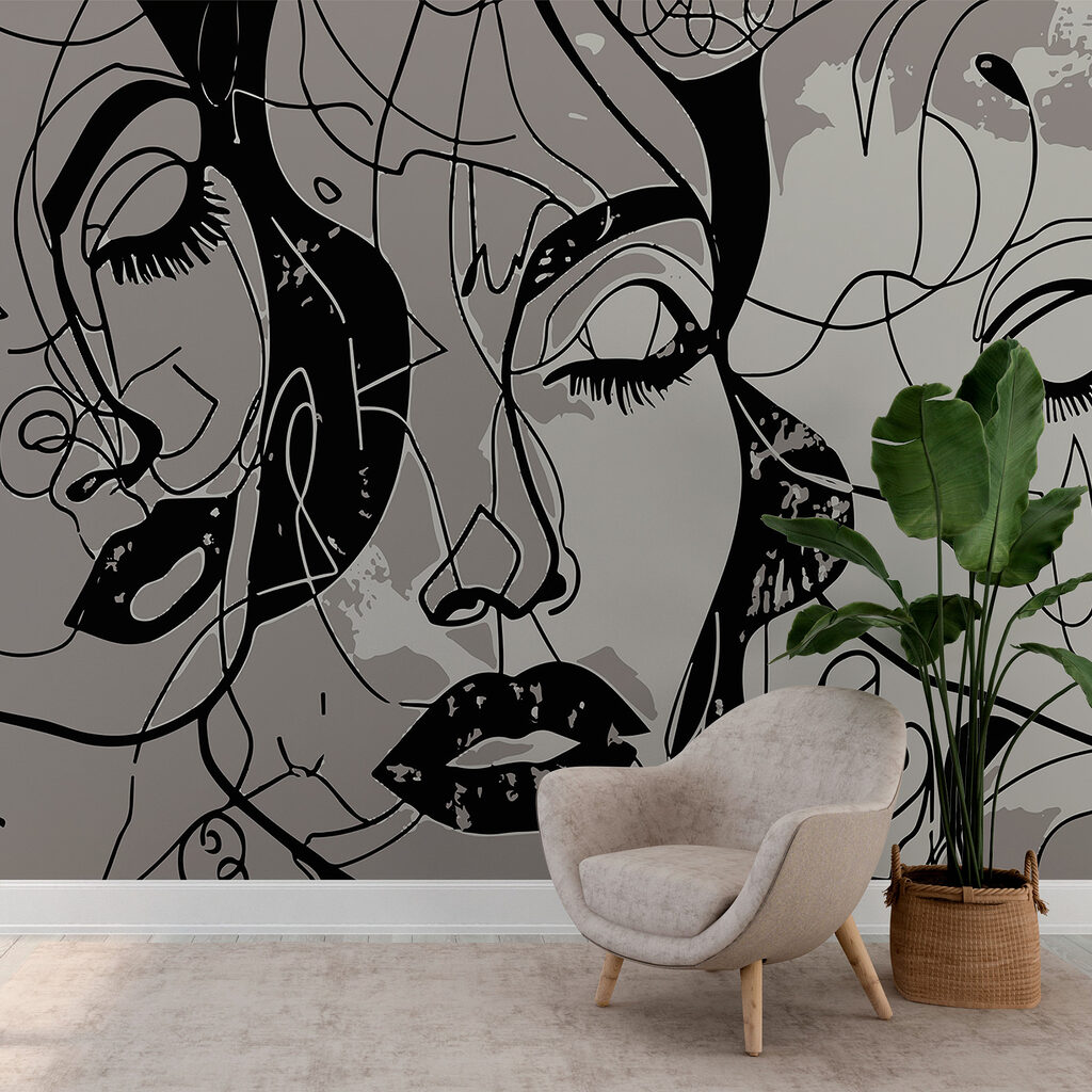 Grands yeux et lèvres — intérieur 1