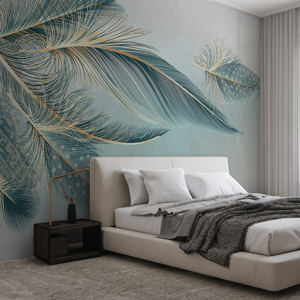 Plumes sur fond blanc — intérieur 4