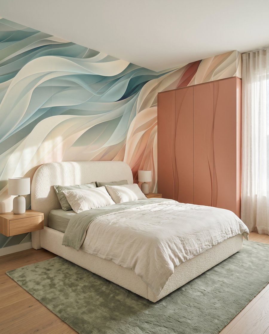 Vagues pastel en éventail — intérieur 3