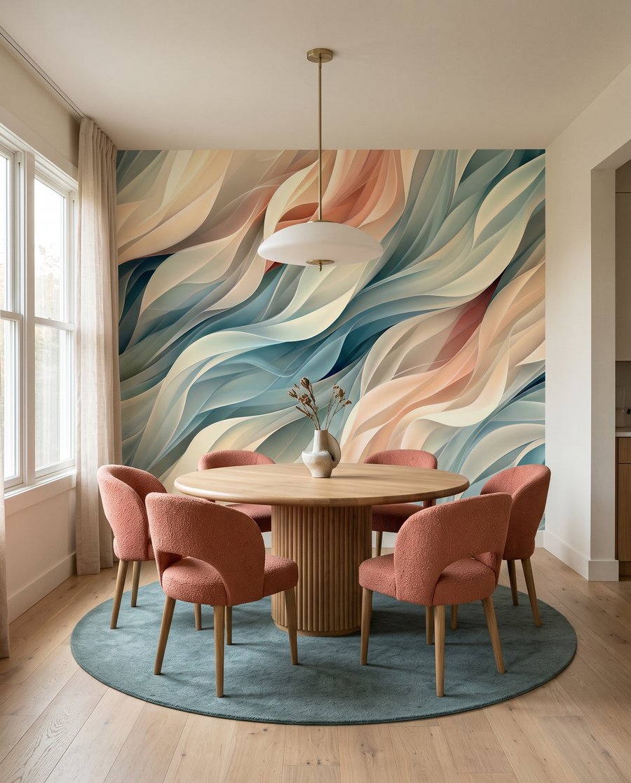 Vagues pastel en éventail — intérieur 7