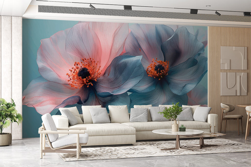 Deux fleurs pastel — intérieur 2