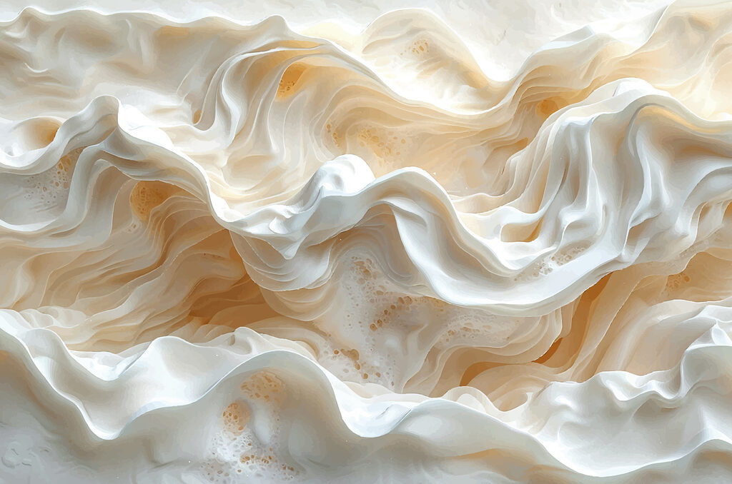 Plis crème et beige — motif complet