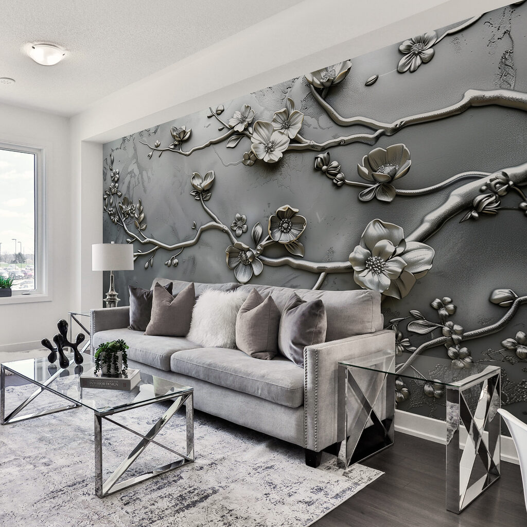 Fleurs aux liserés brillants — intérieur 4