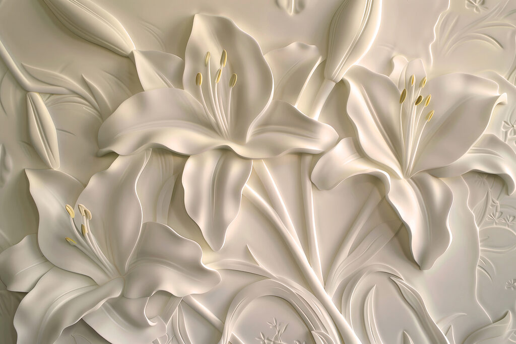 Lys clairs — motif complet