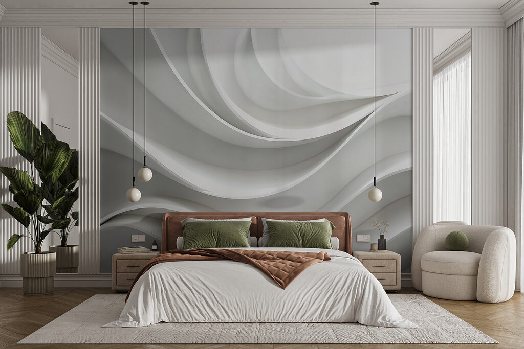 Lumière en vagues dans un intérieur