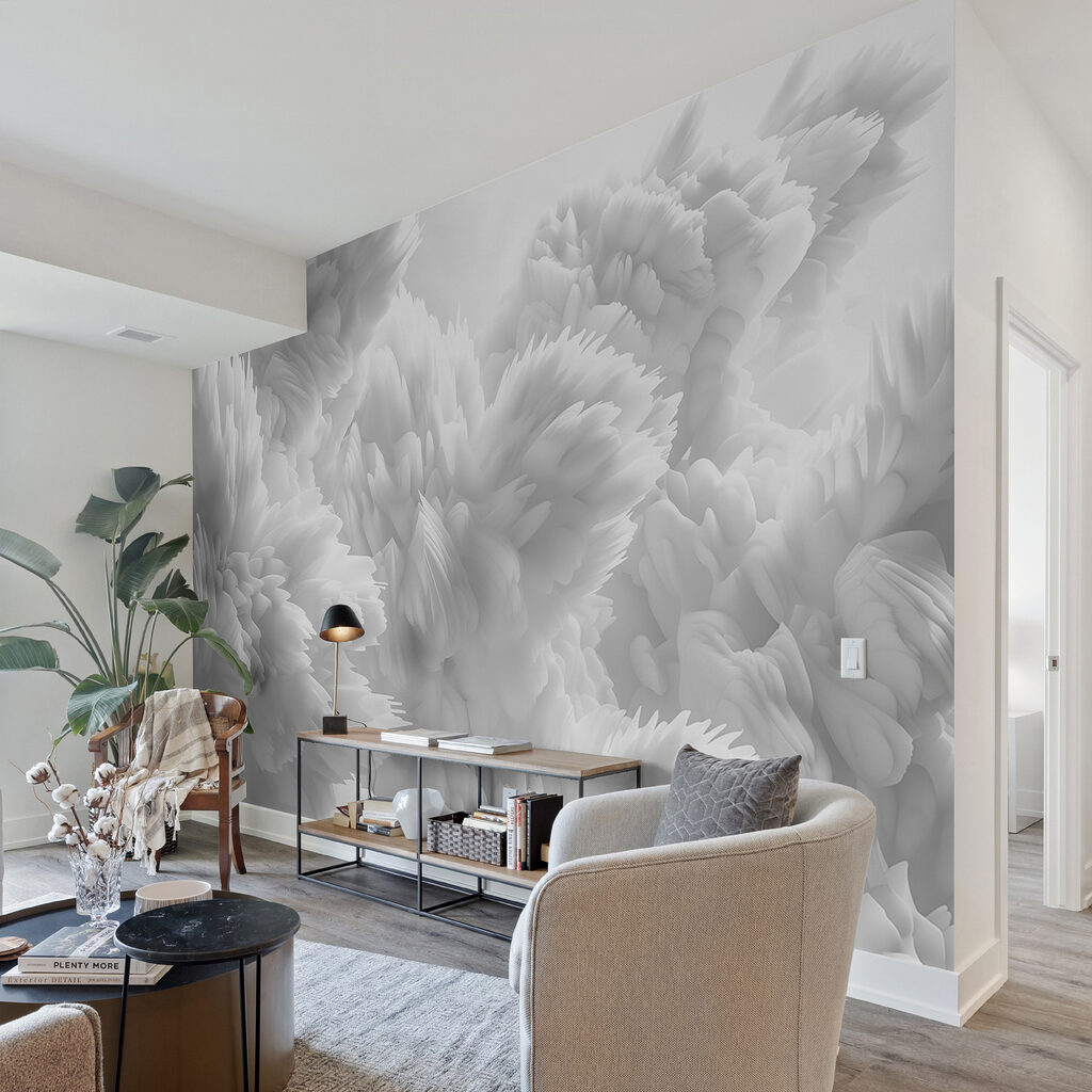 Corolles blanches abstraites — intérieur 4
