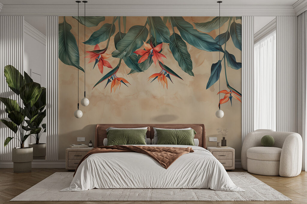 Fleurs tropicales en cascade — intérieur 4