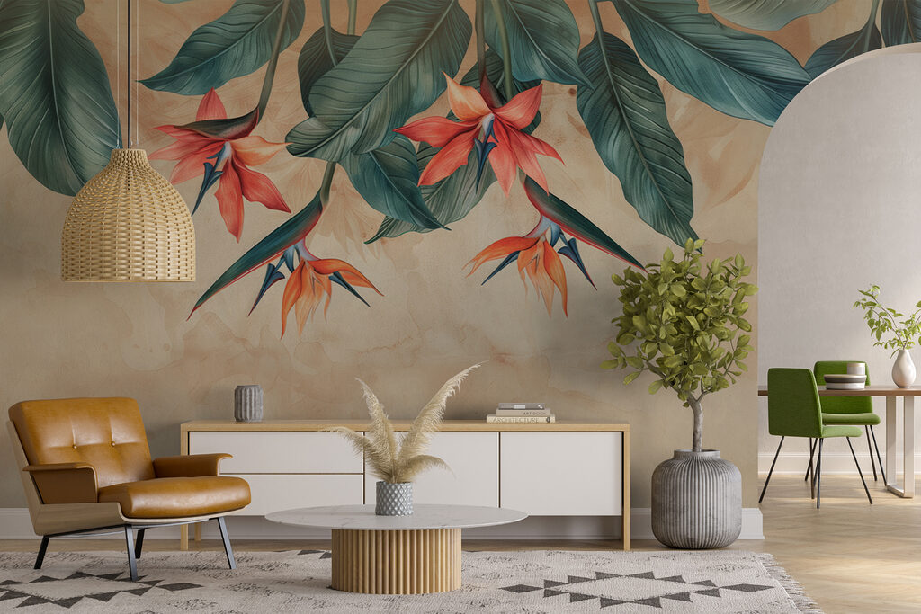Fleurs tropicales en cascade — intérieur 6