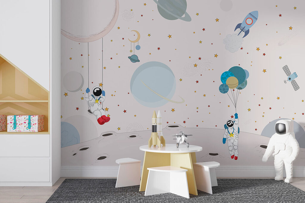 Astronautes sur la lune — intérieur 2
