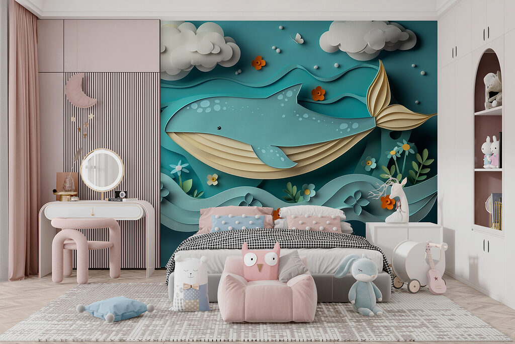 Baleine façon papier découpé — intérieur 5