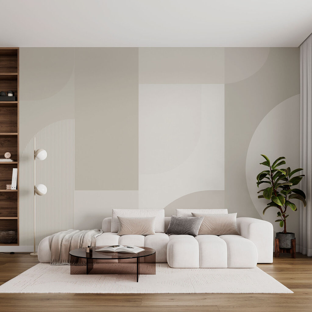 Rectangles et demi-cercles dans un intérieur