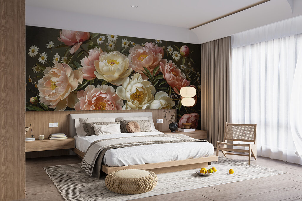 Bouquet rose et blanc — intérieur 2