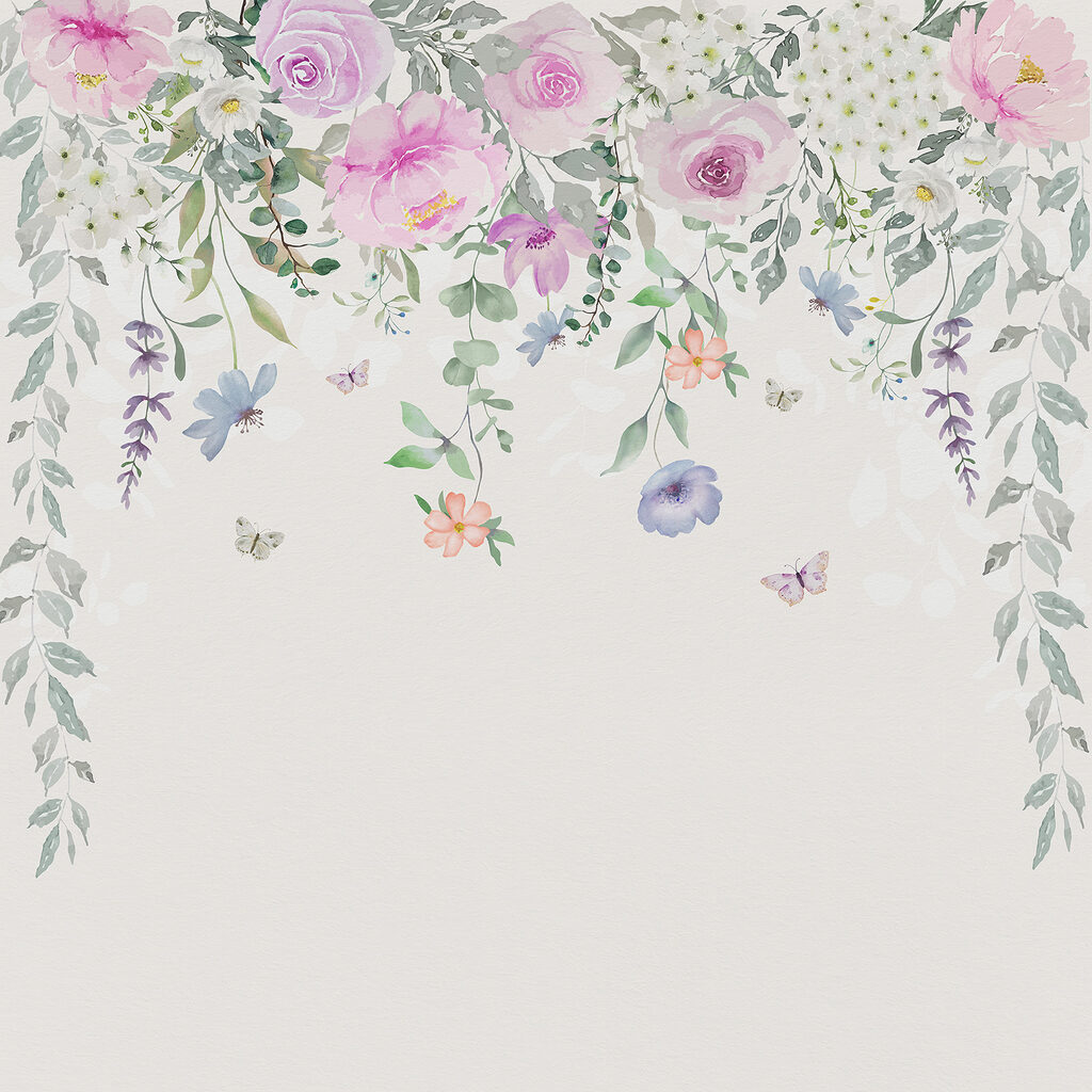 Rideau fleuri — motif complet