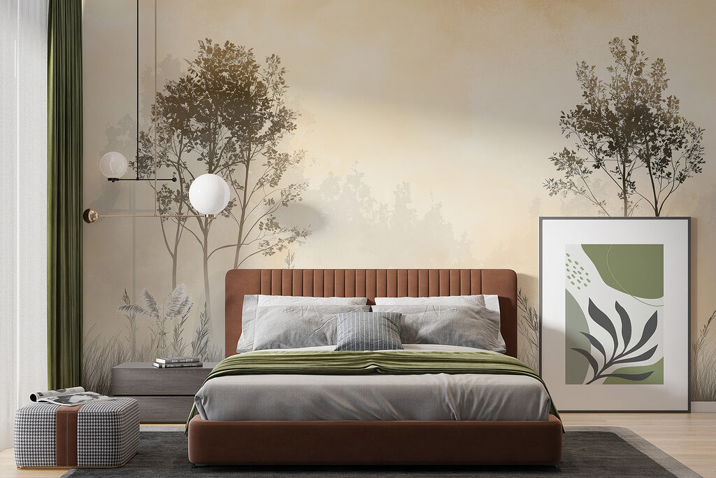 Deux arbres sur l’herbe — intérieur 1
