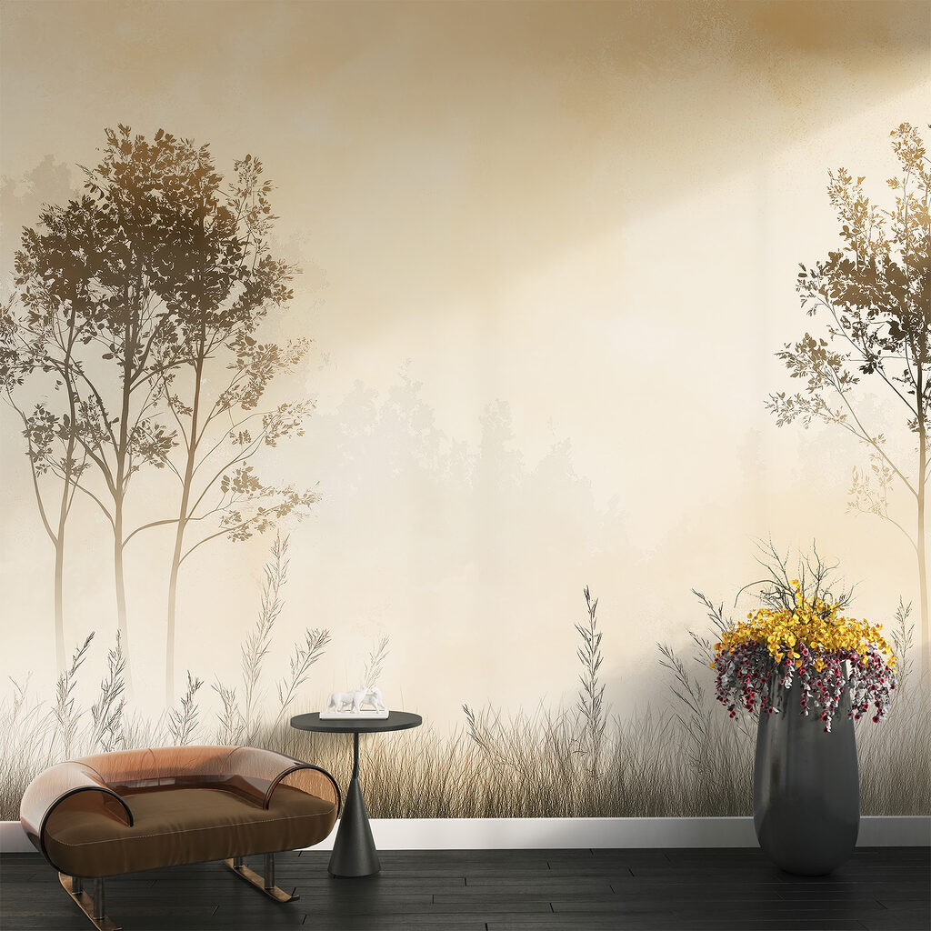 Deux arbres sur l’herbe — intérieur 2