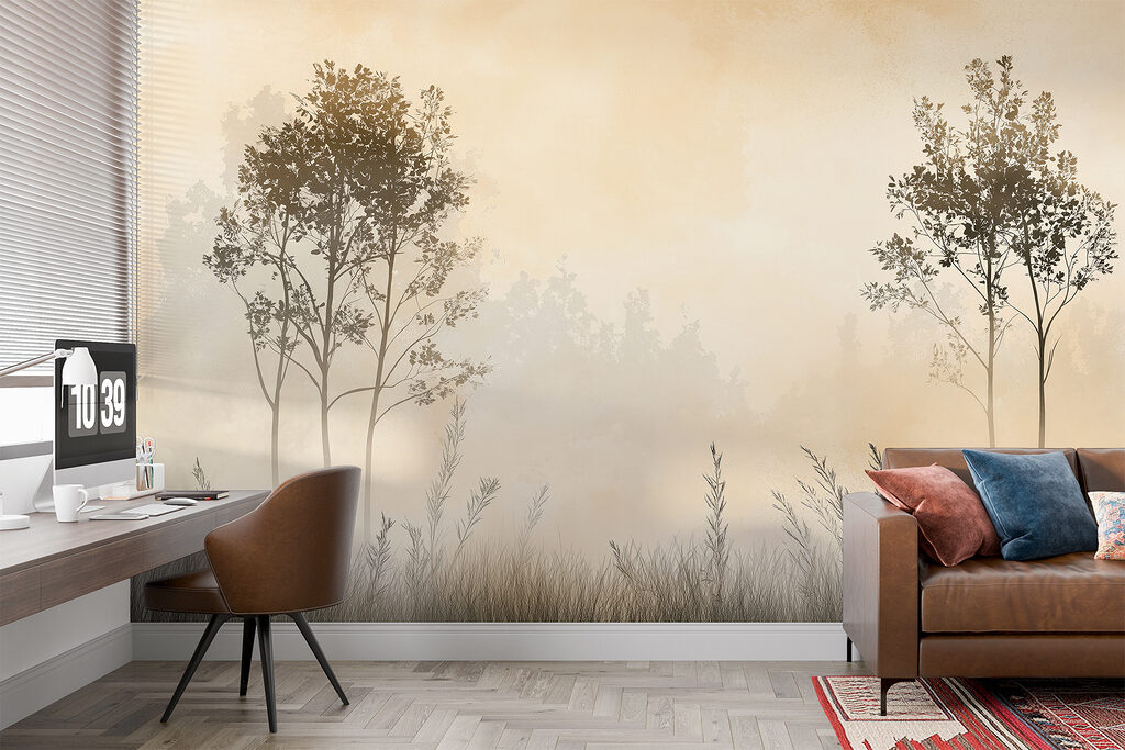 Deux arbres sur l’herbe — intérieur 4