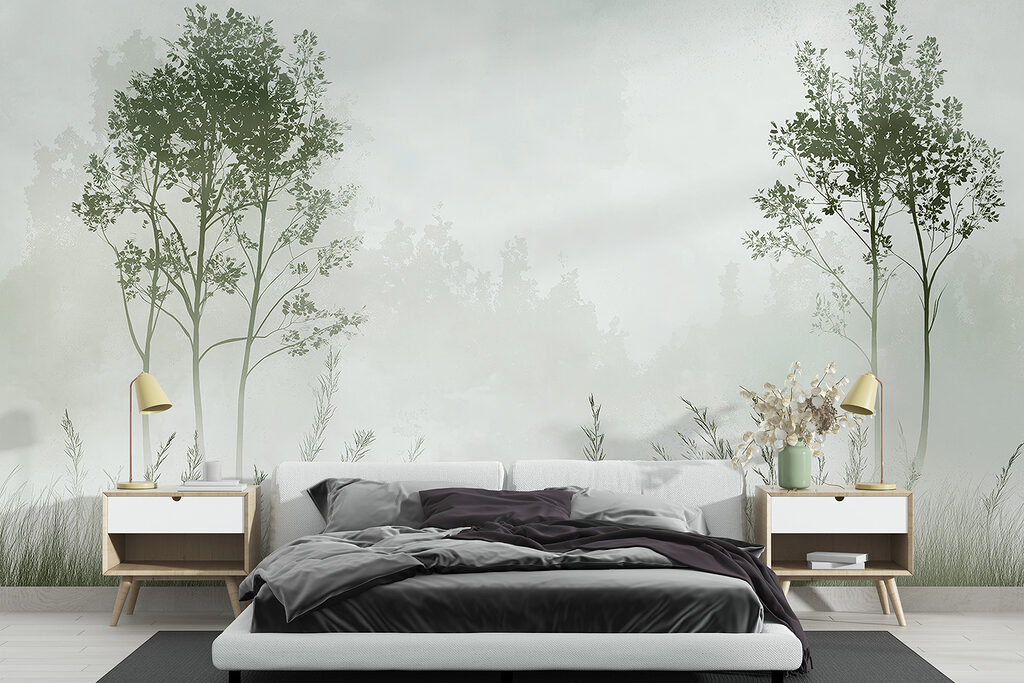 Deux arbres sur l’herbe — intérieur 1