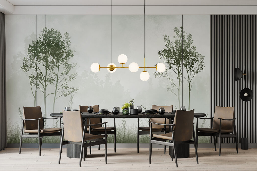 Deux arbres sur l’herbe — intérieur 2