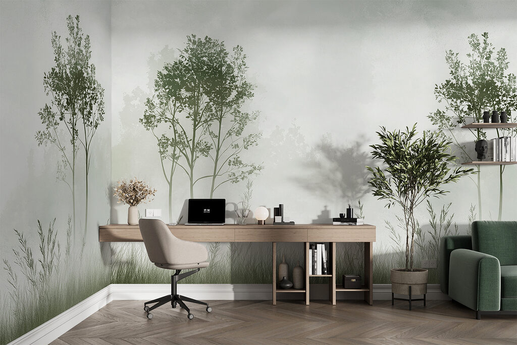 Deux arbres sur l’herbe — intérieur 4