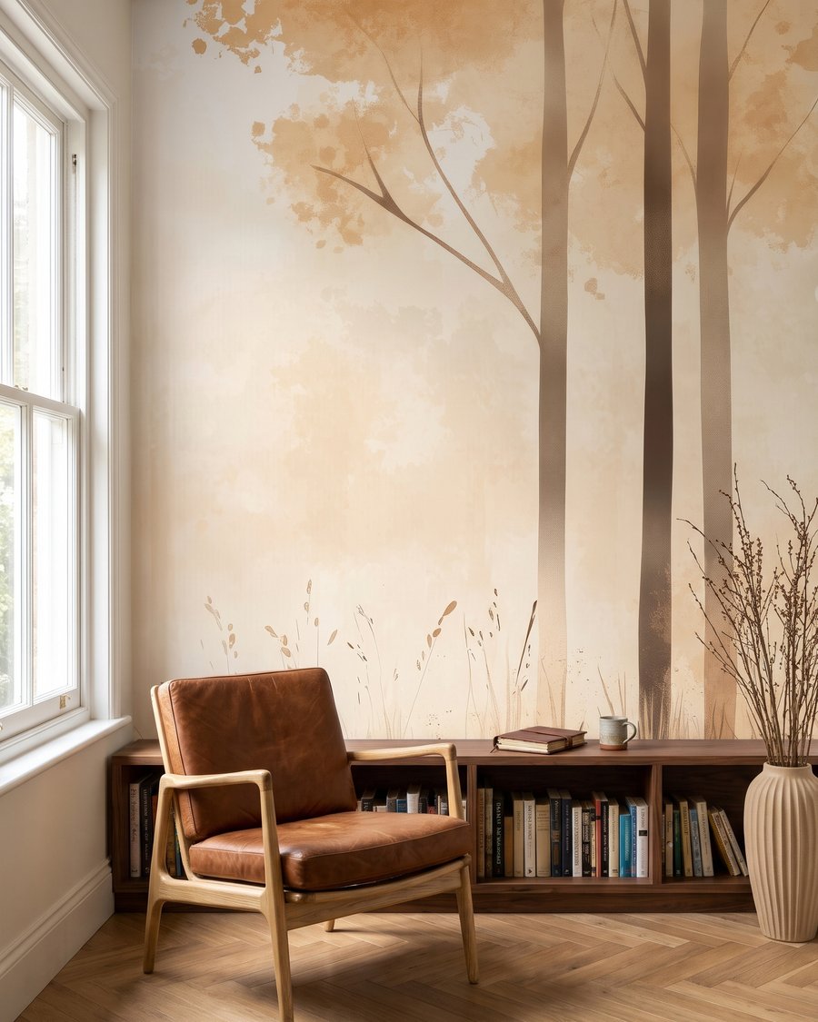 Lisière aux grands troncs — intérieur 1