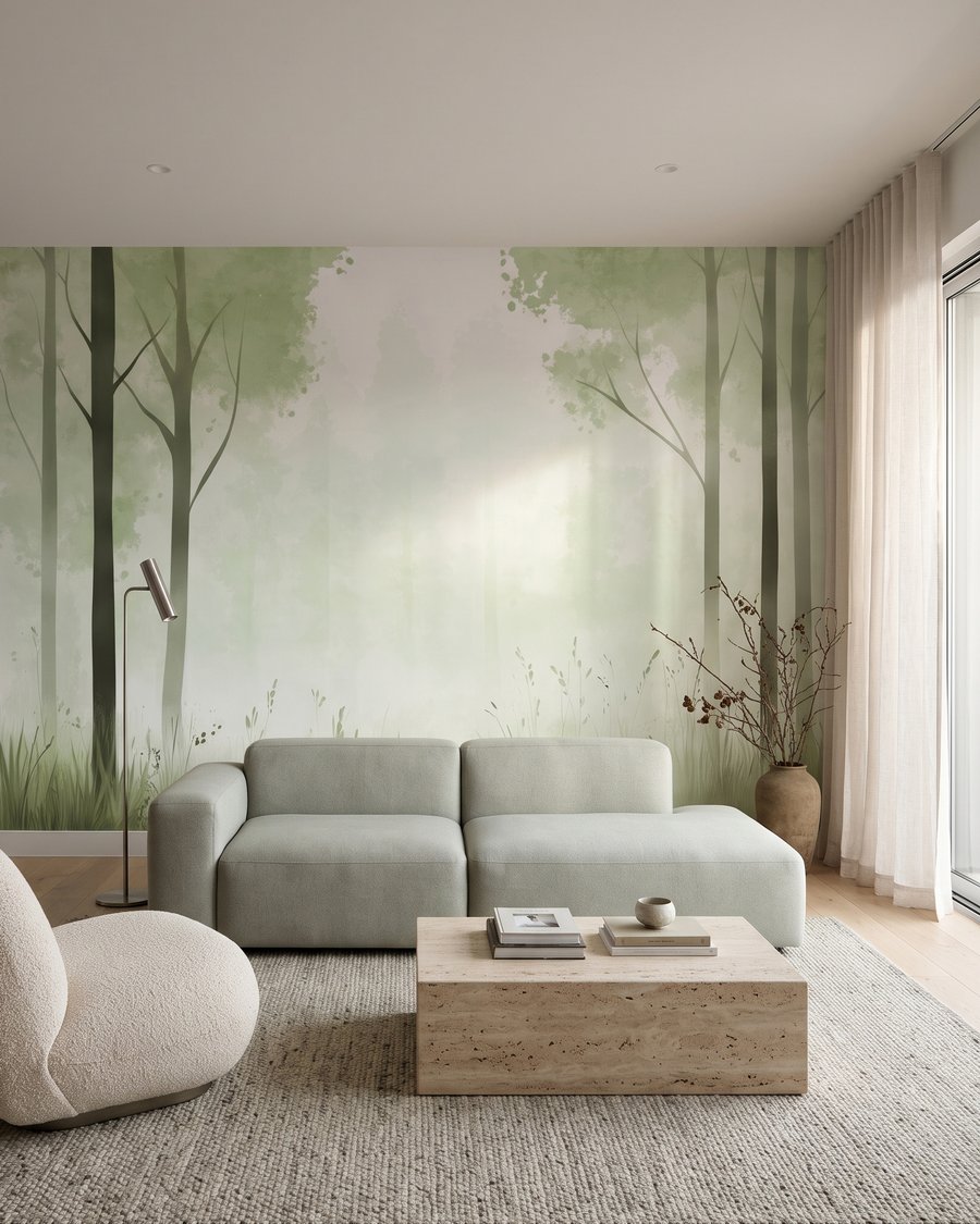 Lisière aux grands troncs — intérieur 1