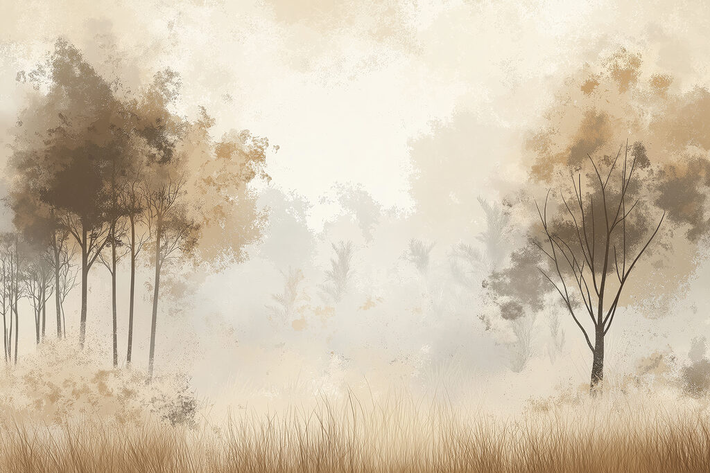 Bosquets parmi les herbes — motif complet