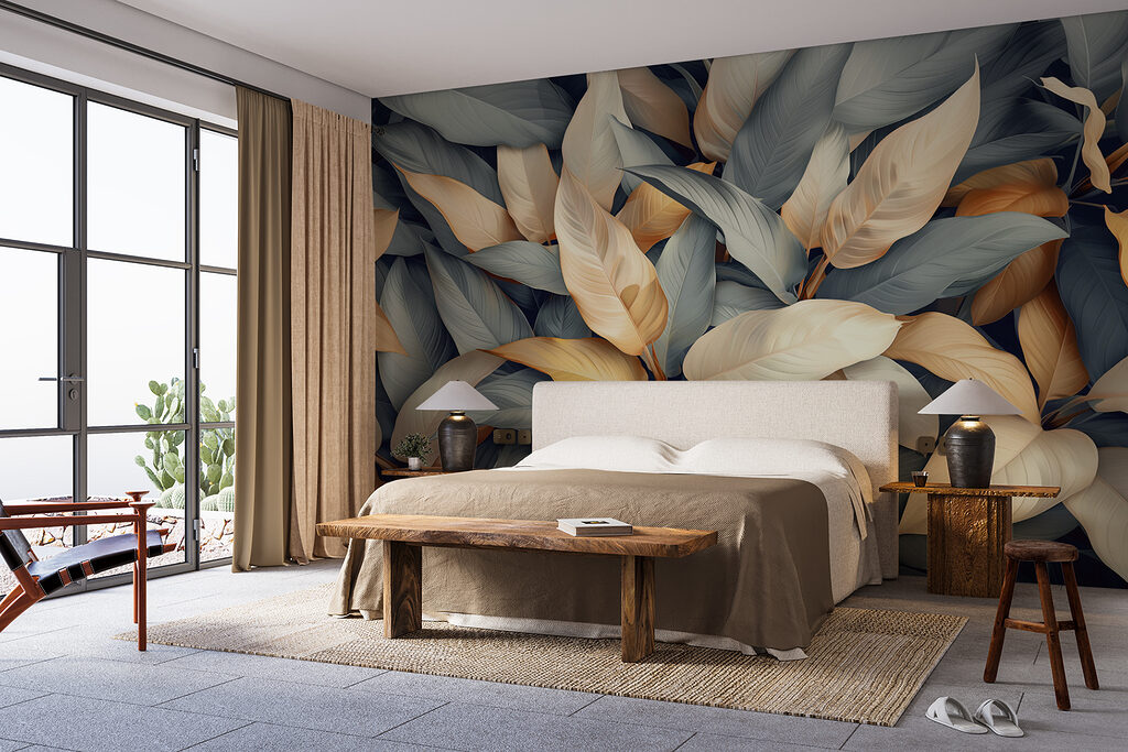 Feuillage dense dans un intérieur