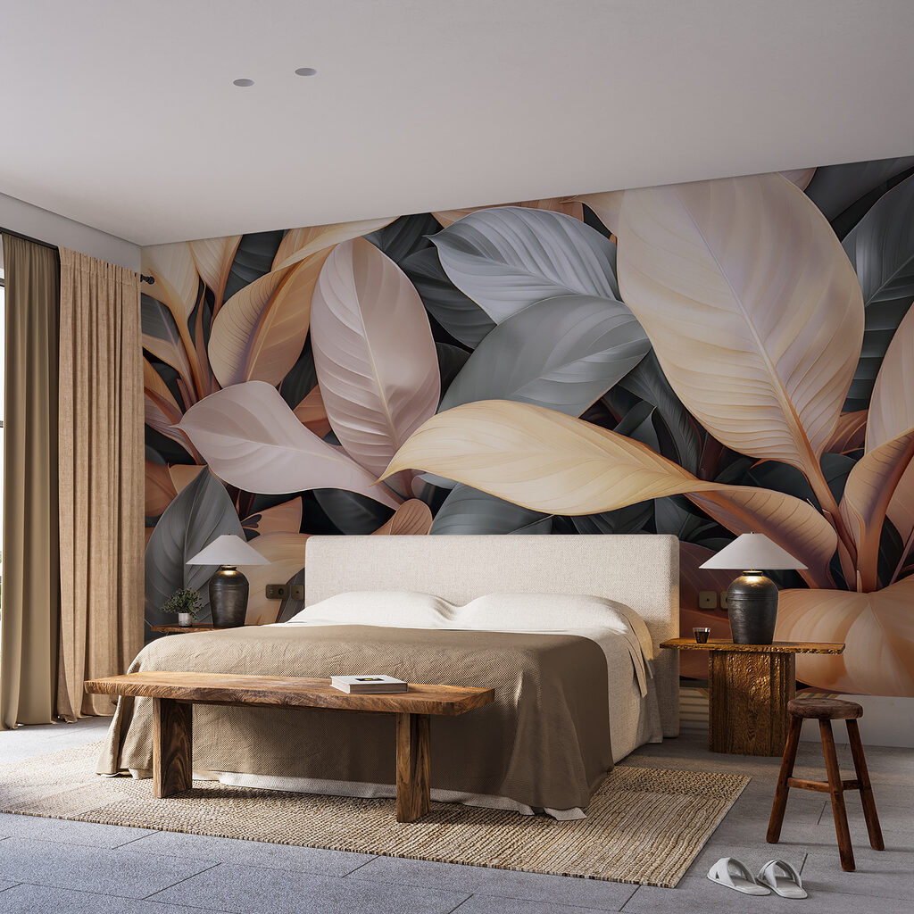 Larges feuilles superposées — intérieur 2