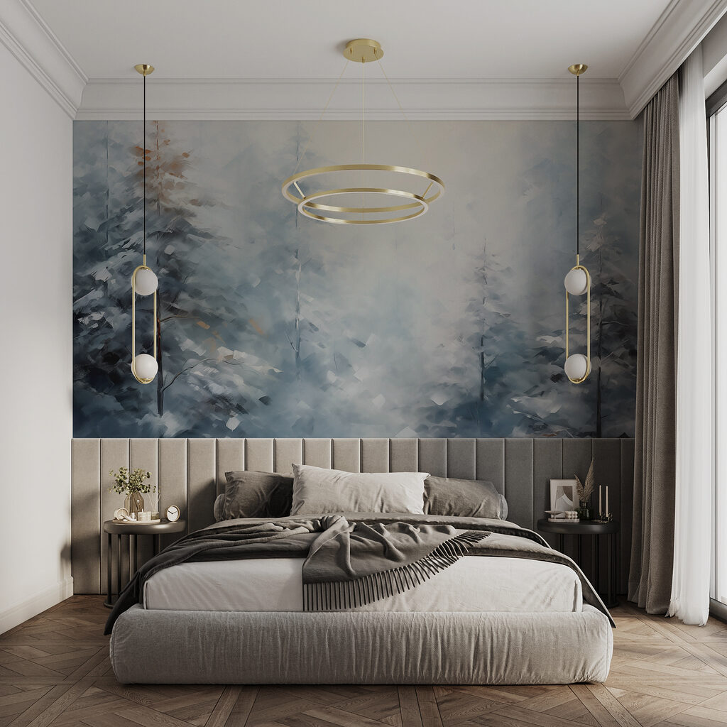 Clarté entre les conifères — intérieur 1