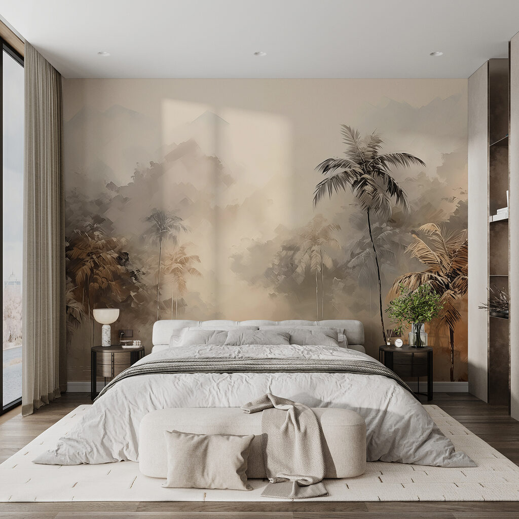 Brume sépia des tropiques dans un intérieur