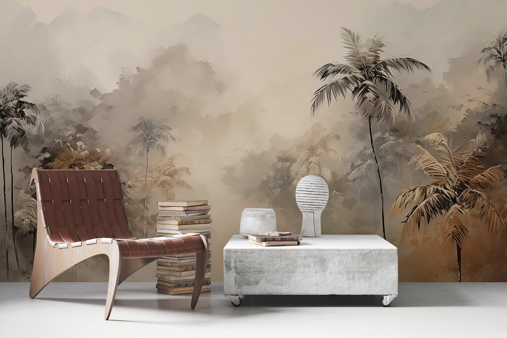 Brume sépia des tropiques dans un intérieur
