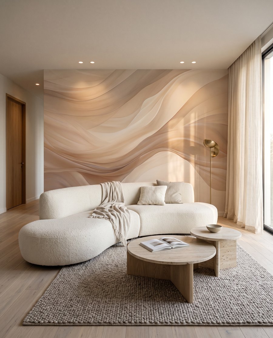 Comme un drapé dans un intérieur