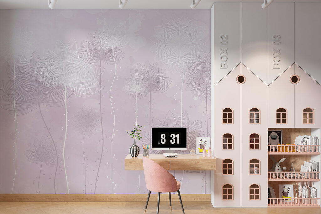 Fleurs graciles en transparence — intérieur 2