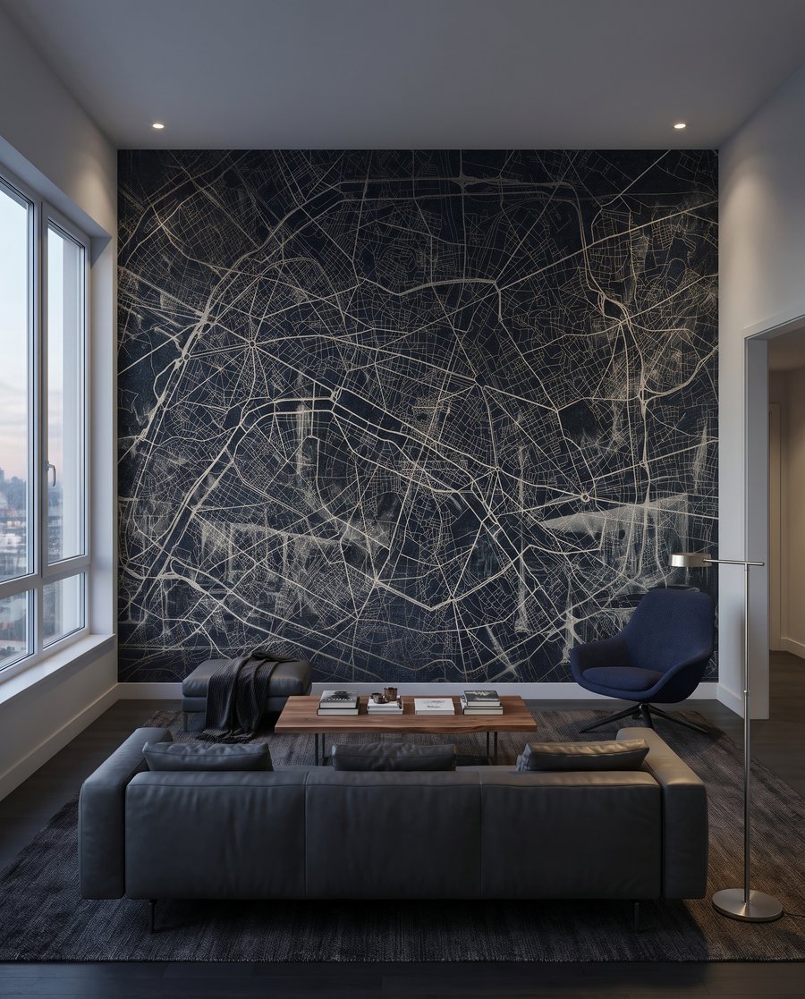 Réseau de rues dans un intérieur