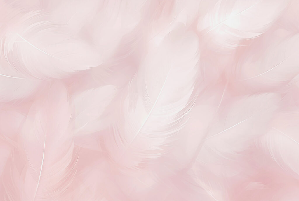 Plumes tout en douceur — motif complet