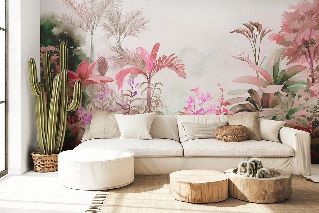 Jardin tropical dans un intérieur
