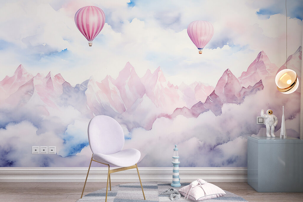 Petites montgolfières dans un intérieur