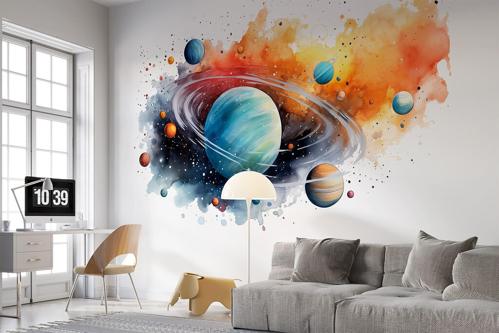Planètes à l’aquarelle — intérieur 2