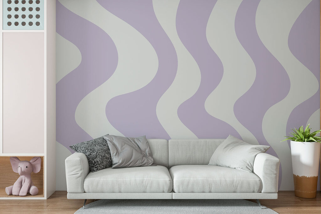 Larges vagues parallèles dans un intérieur