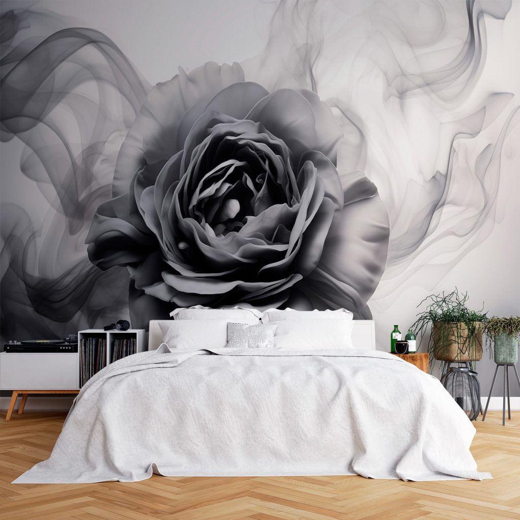 Rose monochrome — intérieur 1