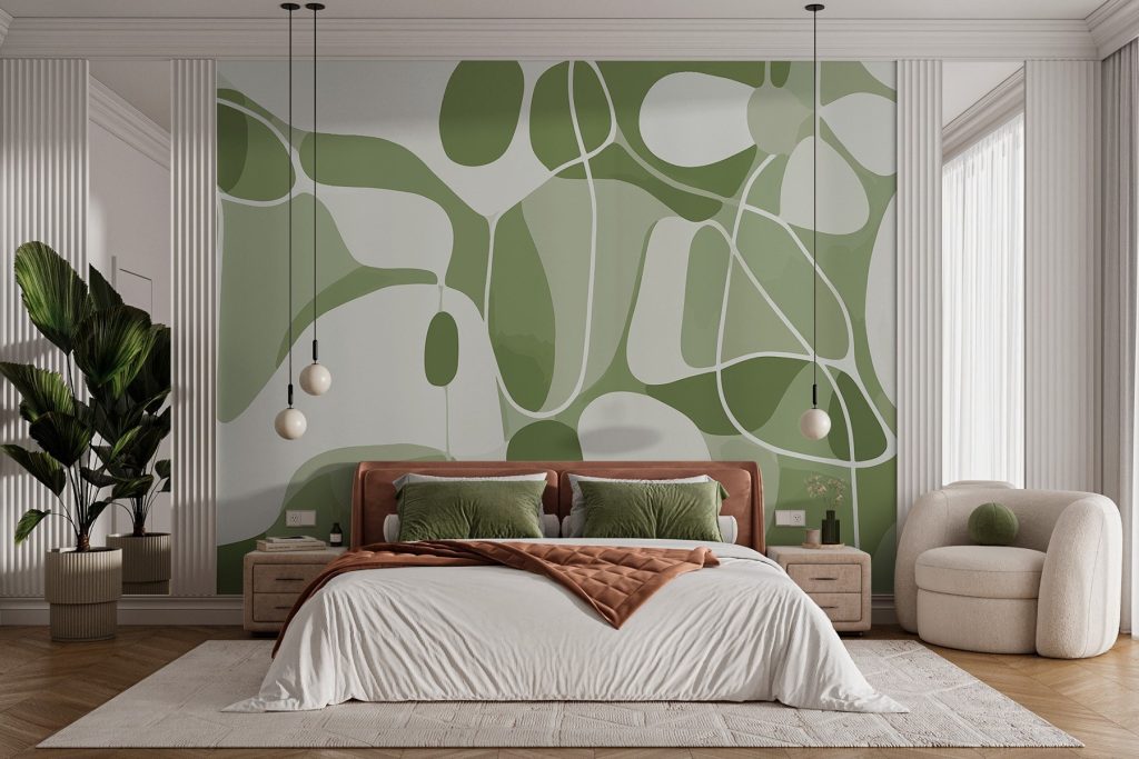 Boucles de couleur dans un intérieur
