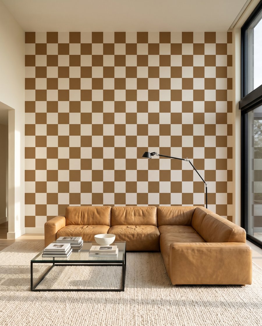 Damier contrasté — intérieur 2