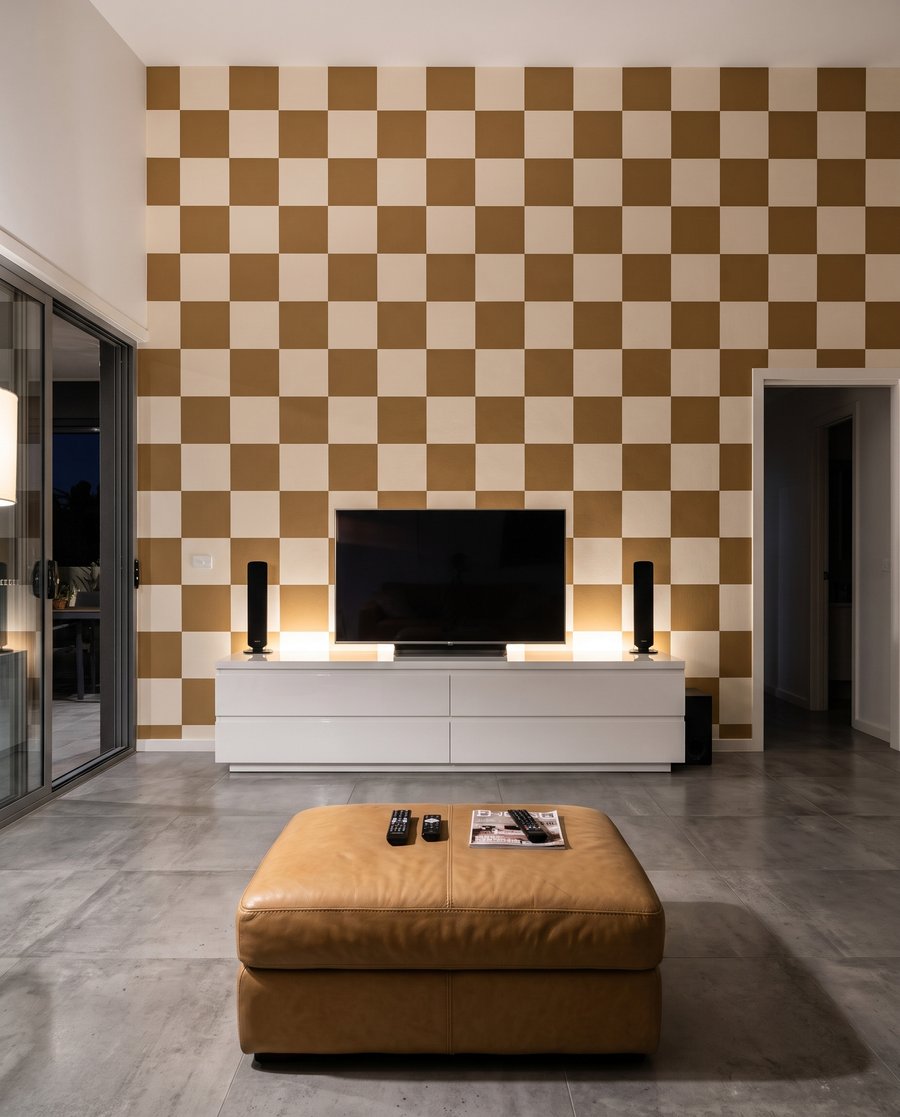Damier contrasté — intérieur 3